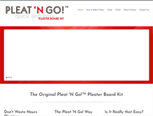 Tablet Screenshot of pleaterboard.com